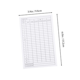 Mipcase Golf Scorecards 12pcs Set Coated Paper Record Cards for Outdoor Use for Players and Competitions
