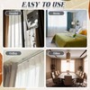 Juexica Ceiling Curtain Double Track Set 3ft-13ft/4 Meter White Double