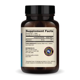 Dr. Mercola Dr. Mercola H2 Molecular Hydrogen, 30 Servings (30 Tablets), Dietary Supplement, Supports Brain Health and Cognitive Function, Non GMO