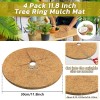 Does Not Apply 4pcs Coconut Fiber Mulch Ring Tree Plant