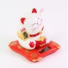 Cal mart gifts Small White Beckoning Fortune Happy Cat Maneki