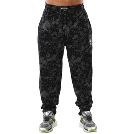 BIG SAM SPORTSWEAR COMPANY Men's Baggy Sweatpants with Pockets, Oldschool Loose Fit Gym Pants (XL, Technic Camouflage)