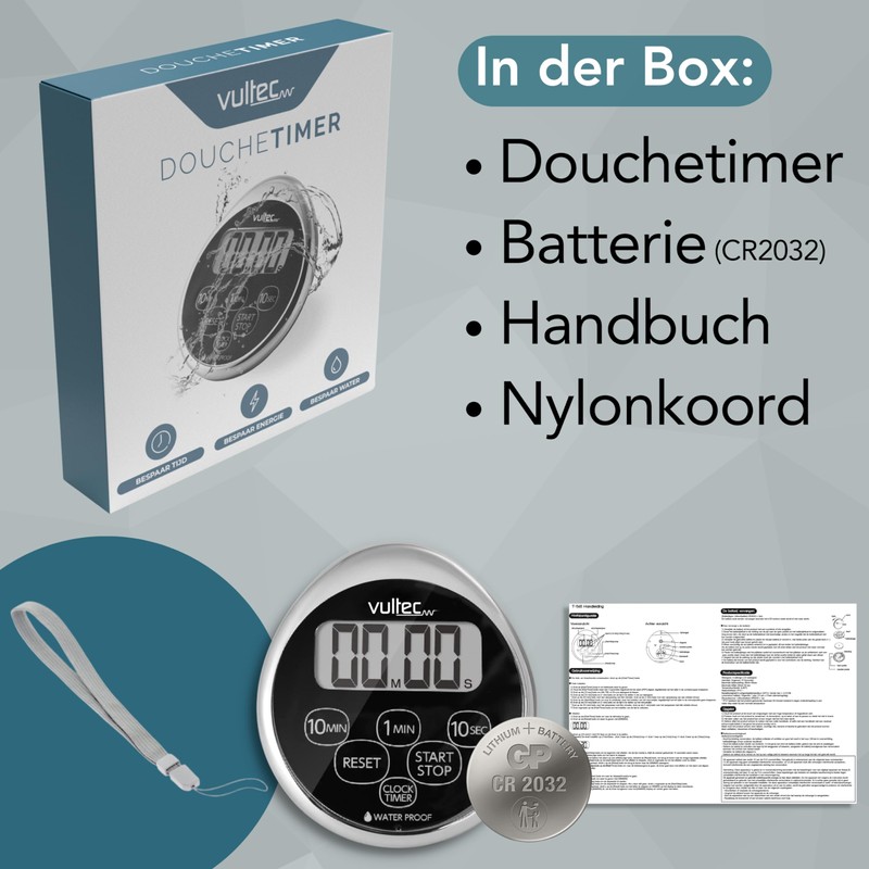 Shower Timer – Digital Waterproof Timer – Shower Timer –