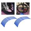 Motorcycle Wheel Rim Stripe Decal, 16pcs Bike Motorcycle 16-18inch Reflective