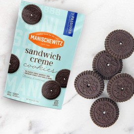 Manischewitz Gluten Free Sandwich Cookies, 5.5oz (2 Pack) Grain Free Soy Free & Dairy Free Creme Filled Duplex Cookies, Tastes Like The Real Thing!!