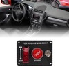 Universal Carbon Fiber Style 12V Ignition Switch Panel Aluminium Alloy