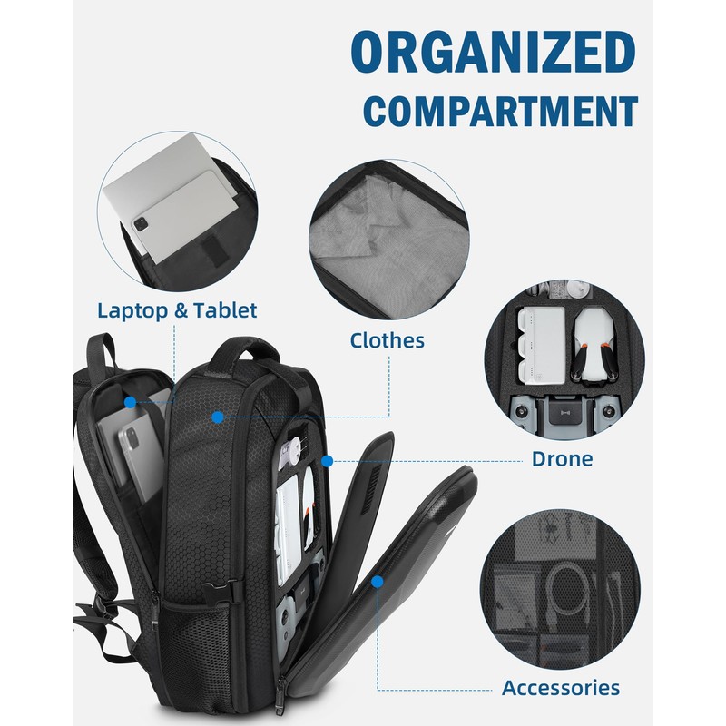 Case for Potensic Atom 2, Large Backpack for Atom 2/SE/3-Axis/LT