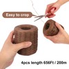 Biugaaufai 4 Roll 656Ft Brown Floral Wire, Rustic Vine Bind