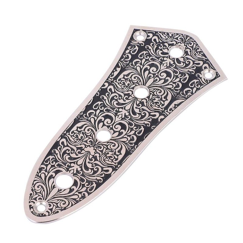 Bass Control Plate, Jazz Switch Control Plate with Black Patterns