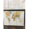 MM 3PCS World Map Home Wall Decor Art Canvas Room
