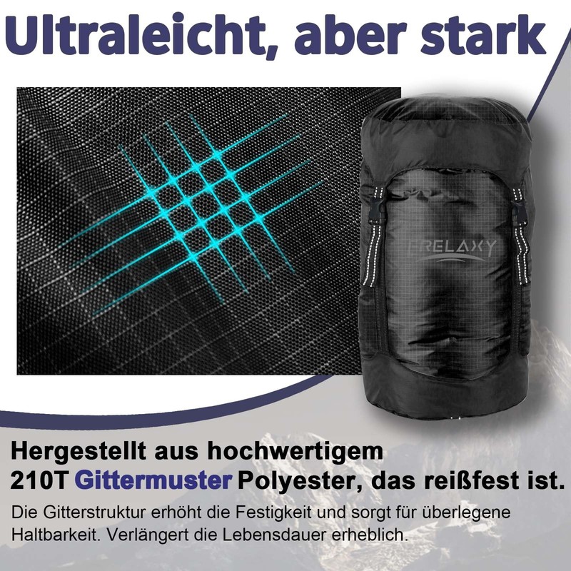 Frelaxy Compression Sack, 60% More Storage Space! 11L/18L/30L/43L/49L Waterproof &
