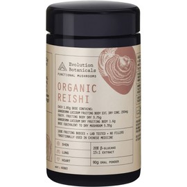 Evolution Botanicals Reishi Extract Organic 15:1 Functional Mushrooms 90g