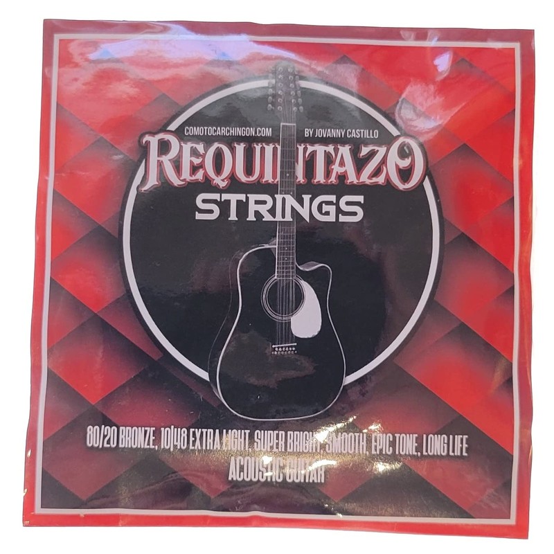 Requintazo 6-String Set of Acoustic Guitar Strings - 80/20 Bronze,
