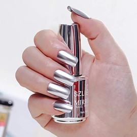 Ofanyia Metallic Nail Polish Long Lasting Shiny Nail Art Mirror Effect Nail Lacquer Gel Nail Polish