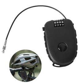 Kabelschloss, 4-Stellig Zahlenschloss, Kabelschloss Zahlenschloss 75cm Wasserdichtes Rollerschloss Seilschloss Helmschloss Motorrad Scooter Schloss, für Reisetaschen Rucksäcke Fahrradhelme