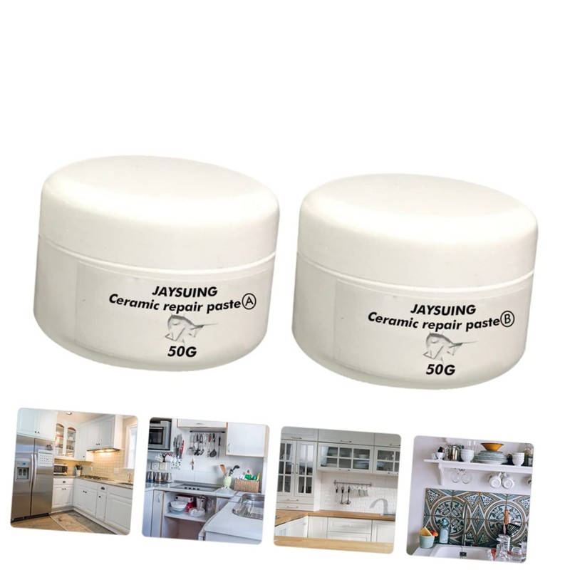 DOITOOL Fast-Drying Ceramic Repair Paste Kit for Tile Repair Fix