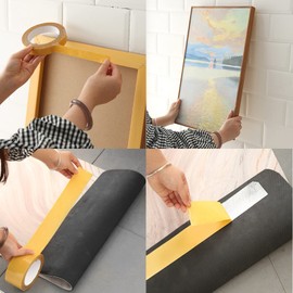 Double-Sided Fabric Tape Adhesive Tape, Multi-Purpose Fiberglass Mesh Tape Heavy Duty Super Adhesive Double Sided Mounting Tape, High Viscosity, No Residue, for Home & Office (1.18inch x 33ft)