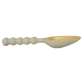 Creative Co-Op, Mint Color Enameled Aluminum Scoop with Ball Handle, Gold Finish, 7.5” L
