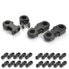 Ganzoo Plastic Click Fastener Set of 20, Clip Fastener Buckle