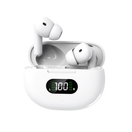 mempedont Wireless Earbuds, Bluetooth Earbuds, 45H Playback LED Power Display Earphones, Waterproof in-Ear Earbuds with Advanced Noise Cancelling, Low Latency Fast Charge - iOS, Android
