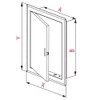 Venture White Access Panel Inspection Hatch ABS Plastic Revision Door