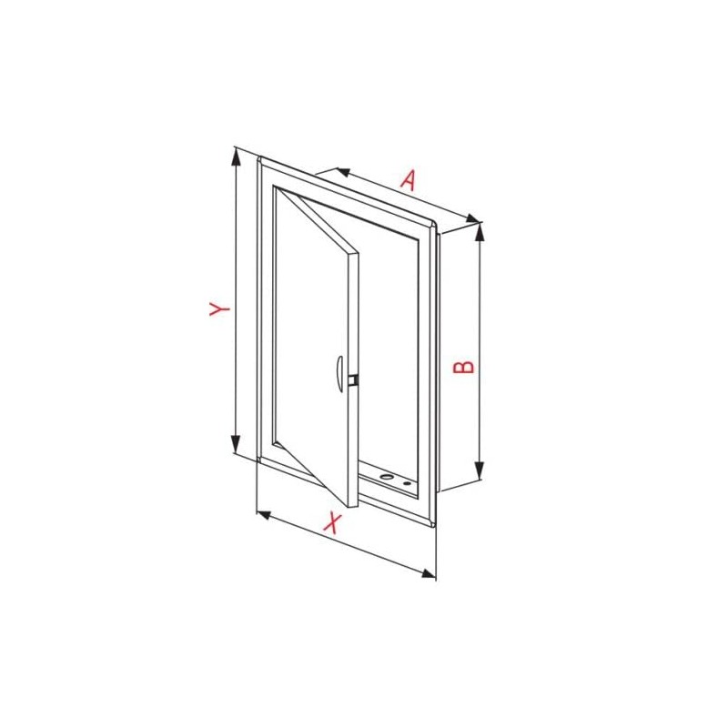 Venture White Access Panel Inspection Hatch ABS Plastic Revision Door