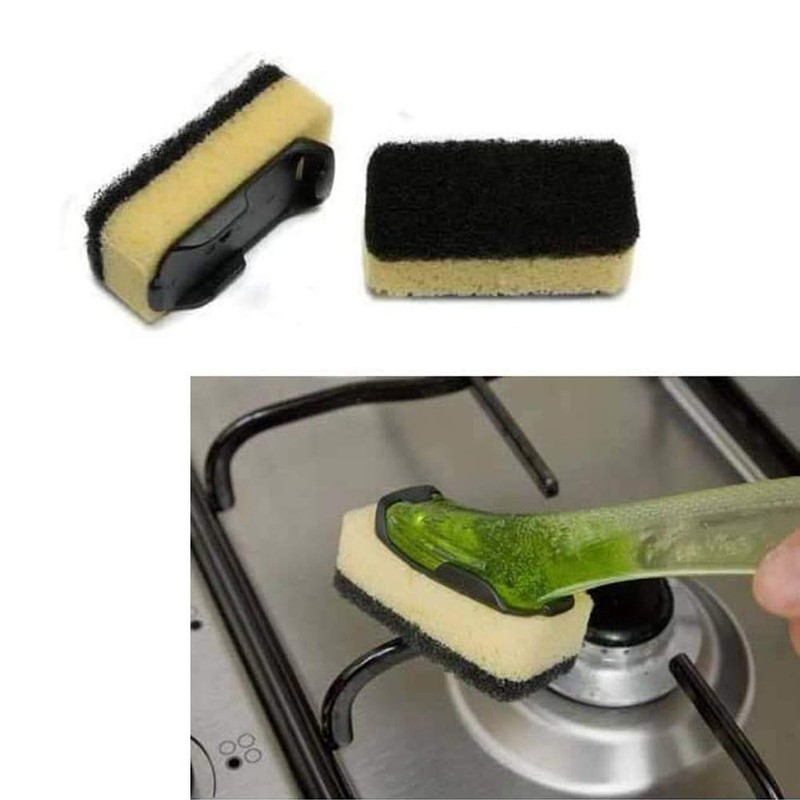Dishmatic Black Heavy Duty Refill -Washing-Up Sponge Refill (3x3=9 Black