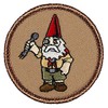Scout Gnome Patrol Patch - 2" Diameter Round Embroidered Patch (Sew-on)