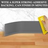 POPAKAN Flexible Baseboard Molding Trim 4" x 50 ft, Self-Adhesive