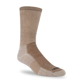J.B. Field's Hiker GX 74% Merino Wool Hiking Crew Sock, All Season, Trekking & Outdoor Activity, 3 Pairs (X-Large), Taupe