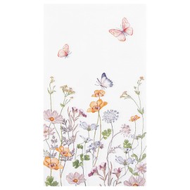 100 servilletas de papel de flores de mariposa, desechables, para primavera, boda, aniversario, novia, baby shower, té, fiesta, decoración de mesa
