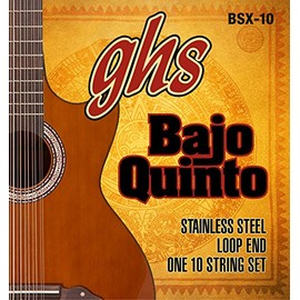 GHS Strings GHS Stainless Steel Bajo Quinto Strings-Loop End (BSX-10)