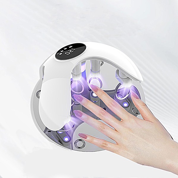 FOLAI UV LED Nail Dryer Lampe, Professional Automatic Dryer, 48