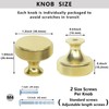 HANIHUA 10 Pack Gold Cabinet Knobs Dresser Knobs, Brushed Brass