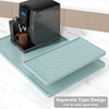 Rnivvi Silicone Coffee Mat, 16" x 24" Waterproof Raised Edge
