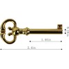 Grandfather Clock Door Key for Most Clocks Prior to 2004,