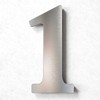 N-02-1-E Stainless Steel House Number 1 - Solid, Weatherproof and