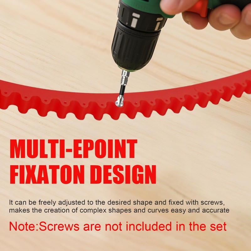 2 m Curve Ruler, Flexible Curve Ruler for Precise Woodworking,