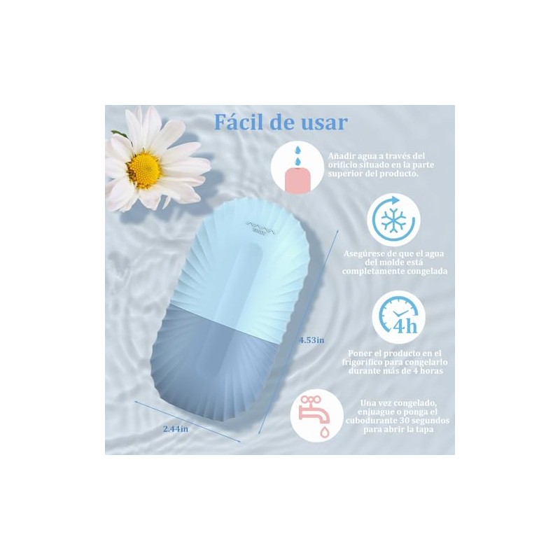 Rodillo de Hielo para la Cara, Antideslizante Rodillo Facial Hielo
