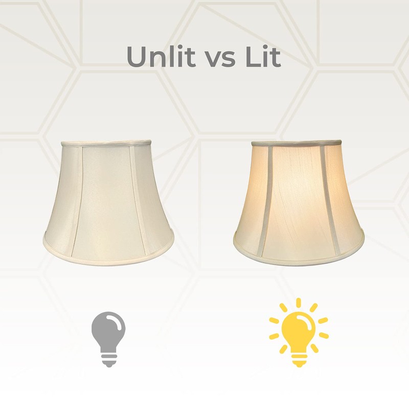 Royal Designs, Inc. BSO-708-14BG-2 Modified Bell Basic Lamp Shade, 9