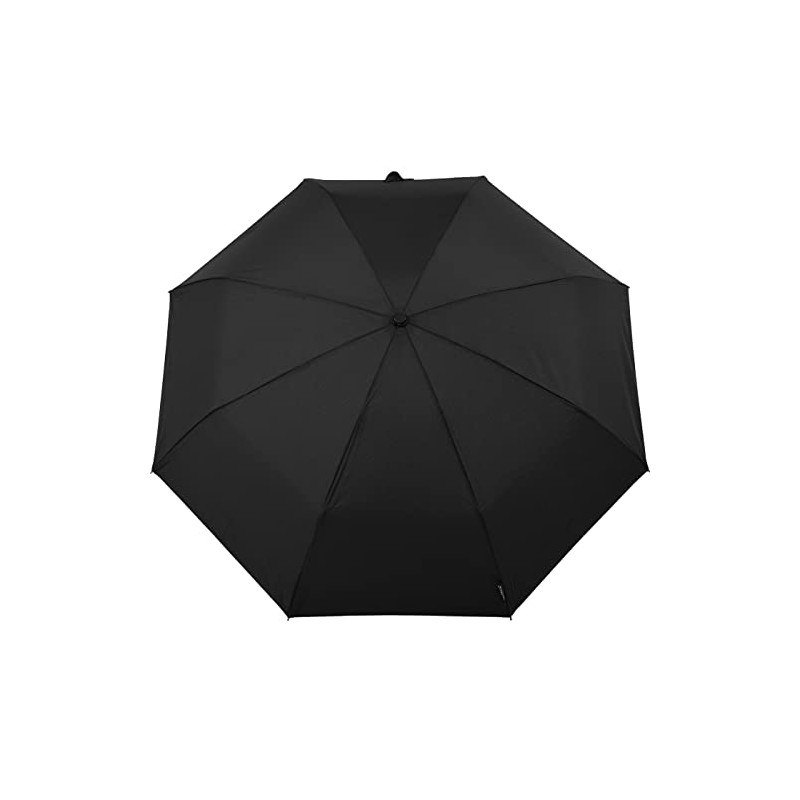 Men's Compact Windproof Automatic Open & Close Black Umbrella with