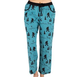 Lazy One Pajamas for Women, Cute Pajama Pants, Comfy Women's PJs, Mountain Bigfoot, (Large)