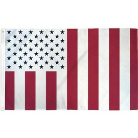 Trade Winds 3X5 US Civil Flag 50 Blue Stars United States America USA Civilian Peace Premium Quality Fade Resistant NYLON Flag Banner, 3'x5'