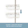 Kenney KN61519 Adjustable Height (5'-9') Spring Tension Metal Corner Pole