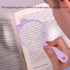 Rongon Magnifying Glass 4Pcs Handheld Shatterproof 4X Reading Magnifier 60mm