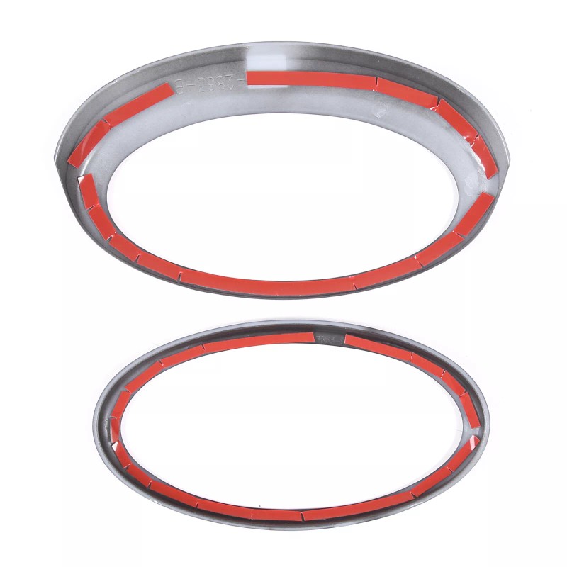 carmotion88 Matte Black Front Rear Emblem Trim Ring Badge Kit