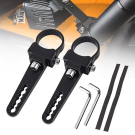 1.5'' Tube Clamps Mounting Brackets ADTOPI Adjustable Roll Cage Bull Bar Clip Holder Kit LED Light Bar Mounts for Offroad Truck ATV SUV, 2pcs (1.5 inch)