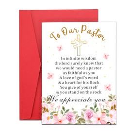 Pastor Appreciation Cards - Officiant Gifts for Wedding Day Essentials - Preacher Gifts from Groom