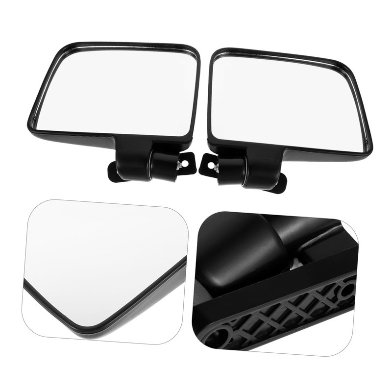 Ipetboom 1 Set Wide Angle Side Mirrors for Golf Cart