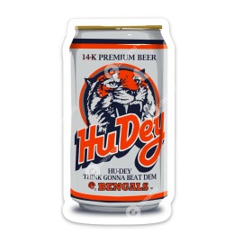 no brand Cincinnati Bengals Beer STICKER - Vintage HU DEY Vinyl Vector Ohio Cincy Burrow